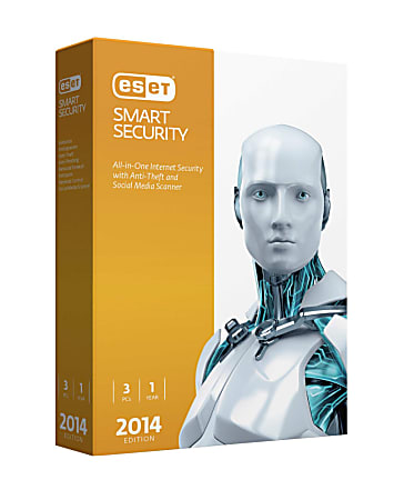 ESET 3-User Smart Security 7, Traditional Disc